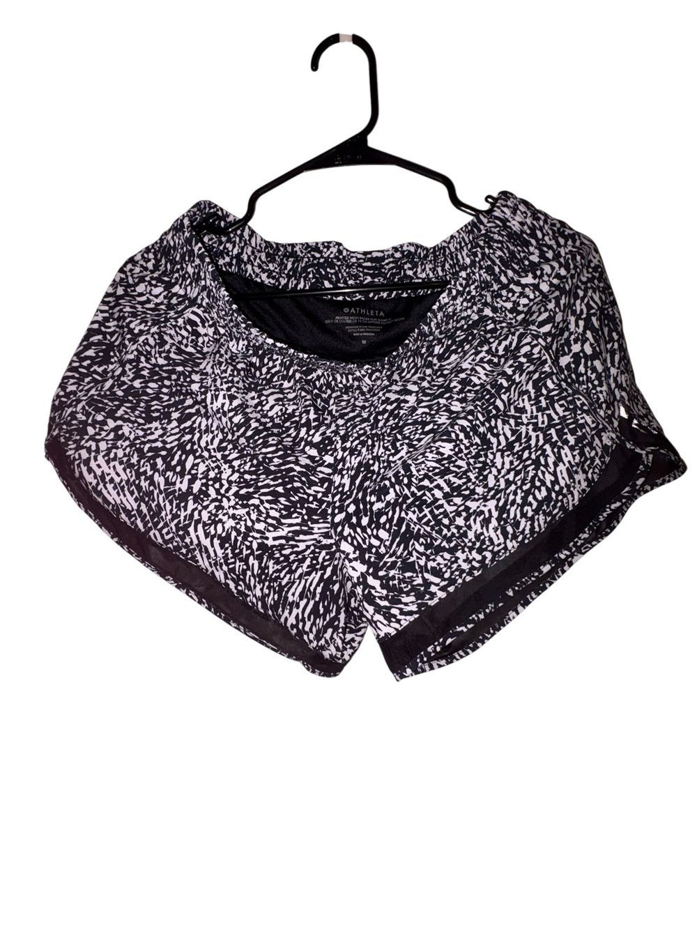 Athleta Printed Mesh Racer Run Short 4"
